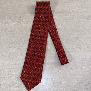 ERMENEGILDO ZEGNA 100% Silk Men's Tie - Red